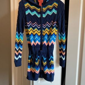 Missoni chevron print long cardigan